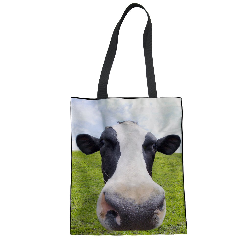 Chaqlin Durable Canvas Shoulder Tote Bag - School, Shopping & Groceries Storage