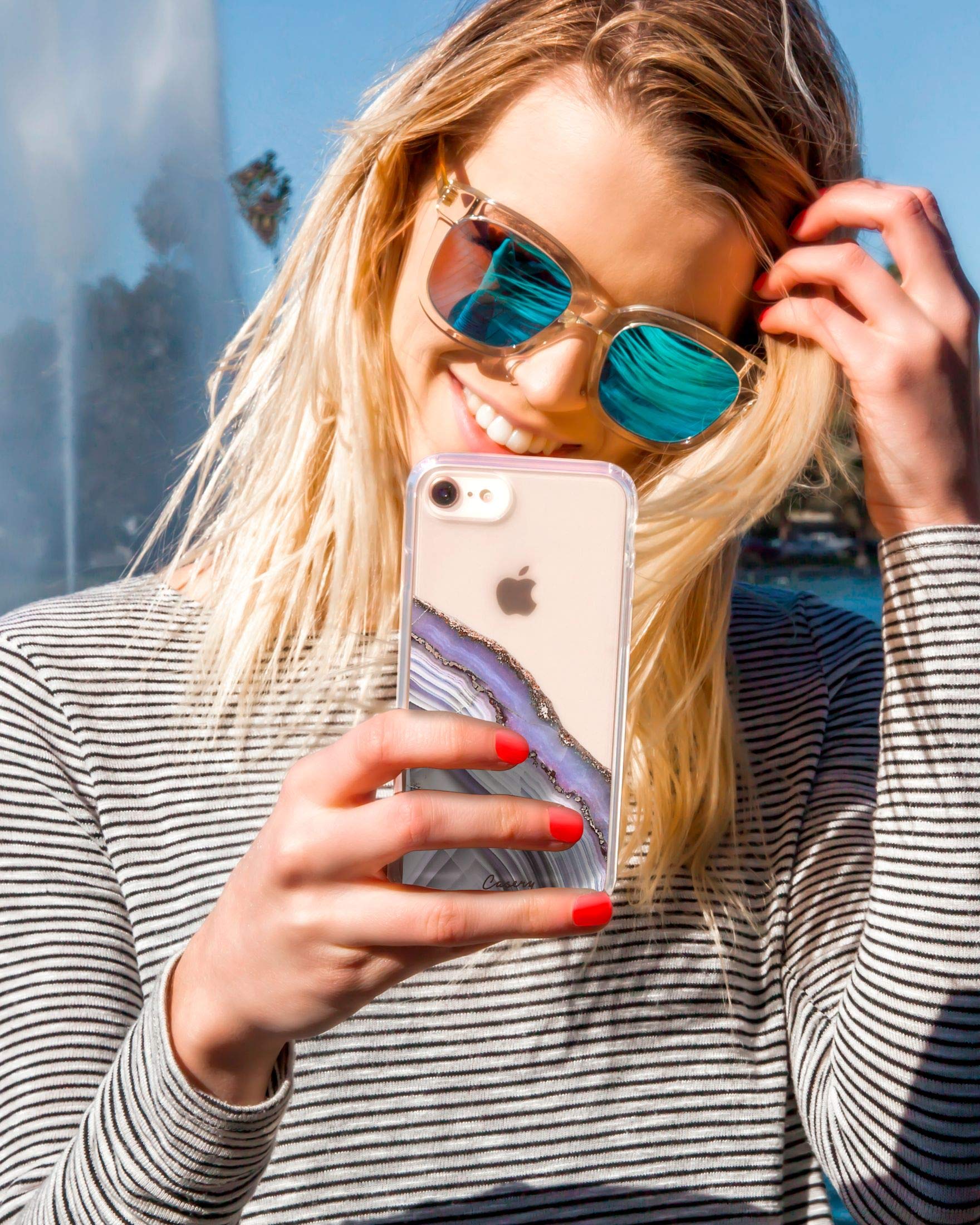Casery Light Purple Agate iPhone 11 Case - Slim Protective Cover with Durable Shock Absorption for iPhone 11 (Model 11H-0266) | Perfect for Everyday Use, Work & Travel