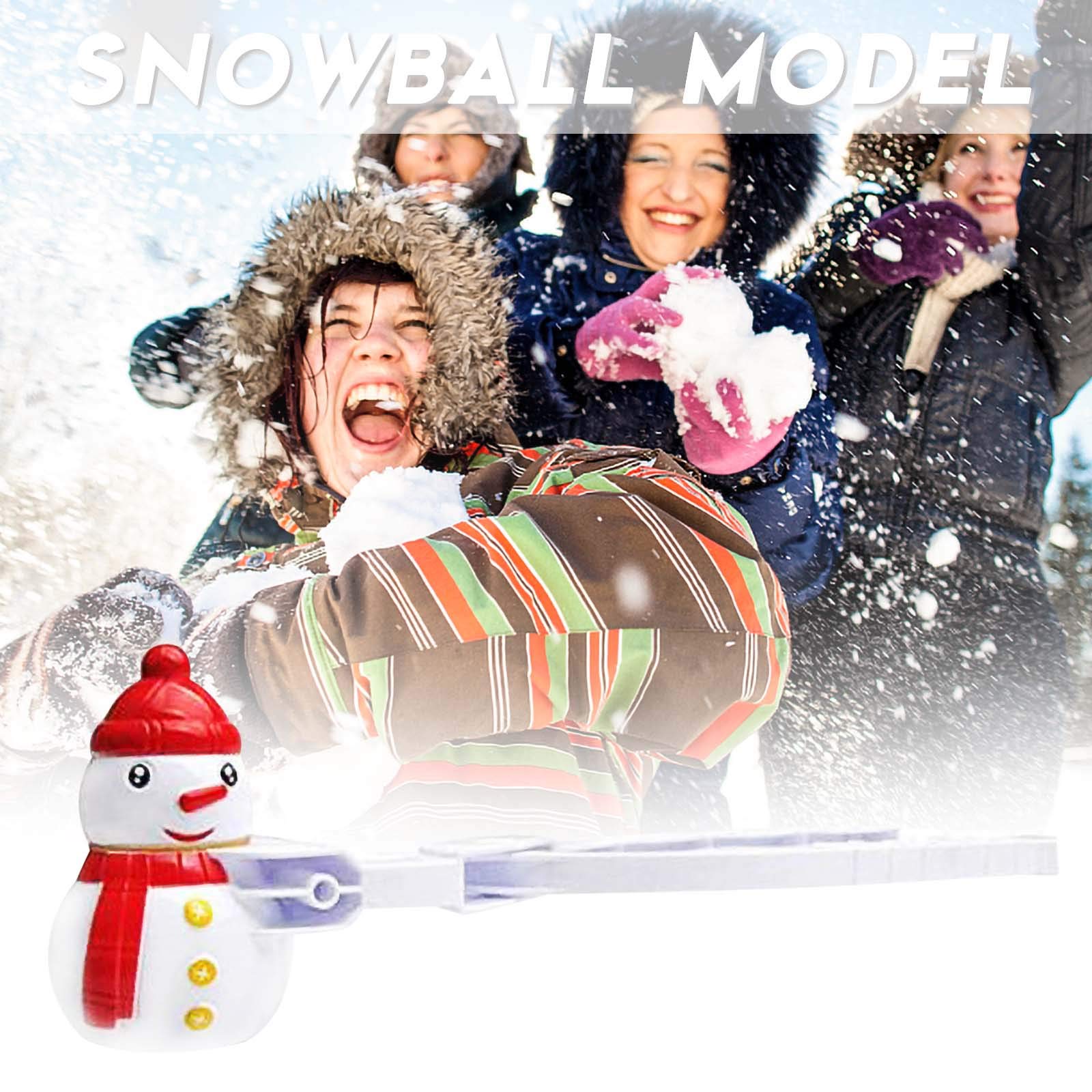 Guolarizi Snowball Maker Tool for Adults & Kids - Durable Snowball Maker with Handle for Snowball Fights, Winter Fun & DIY Home Activities (White) - Perfect for Backyard Snow Play, Family Bonding & Outdoor Winter Games
