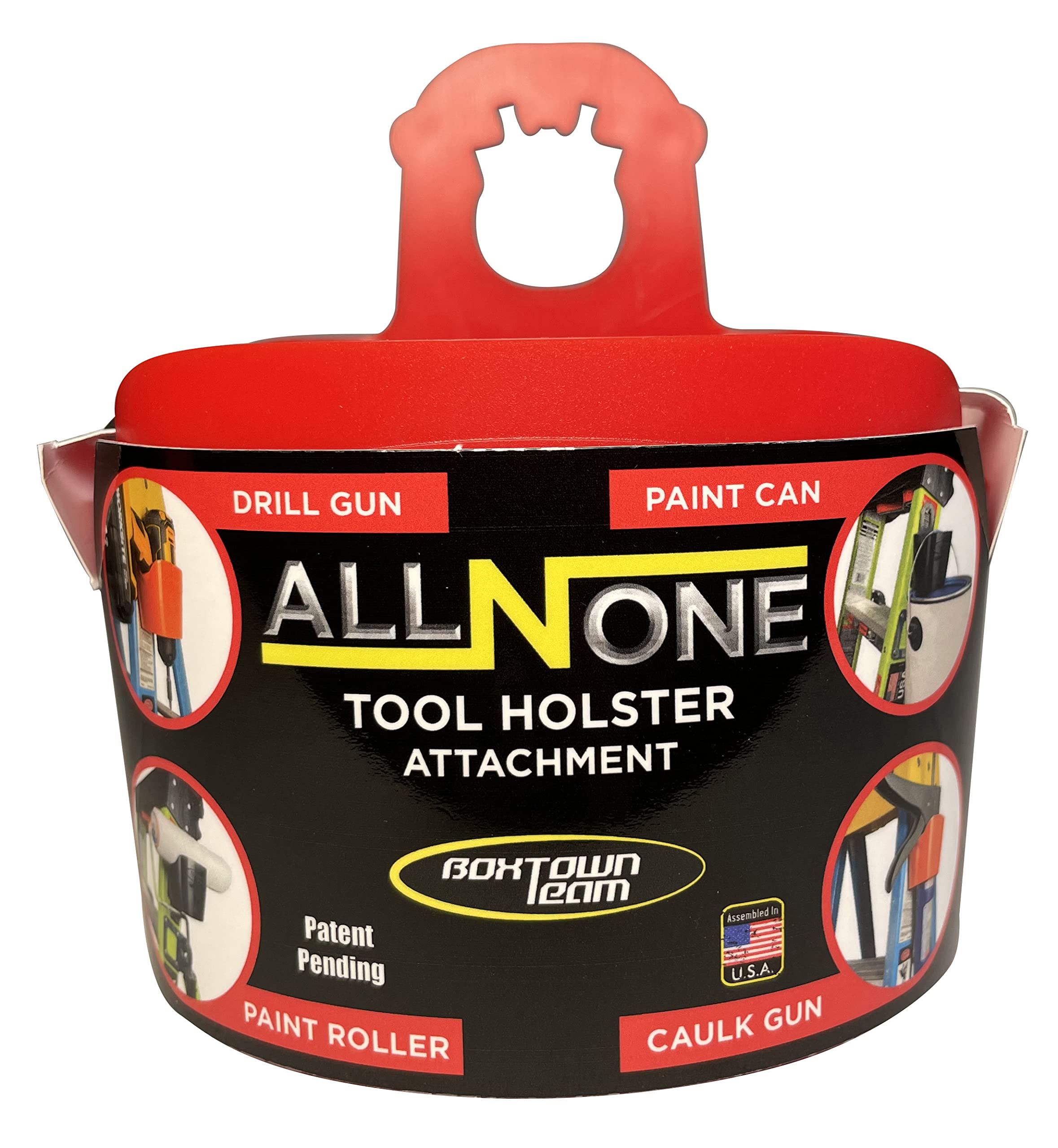 All-N-One Ladder Tool Holster - Heavy Duty Ladder Accessories for Electricians & Contractors | Secure Tool Holder for Hammers, Wrenches & More | Perfect for Roofing, Construction & Home Repairs