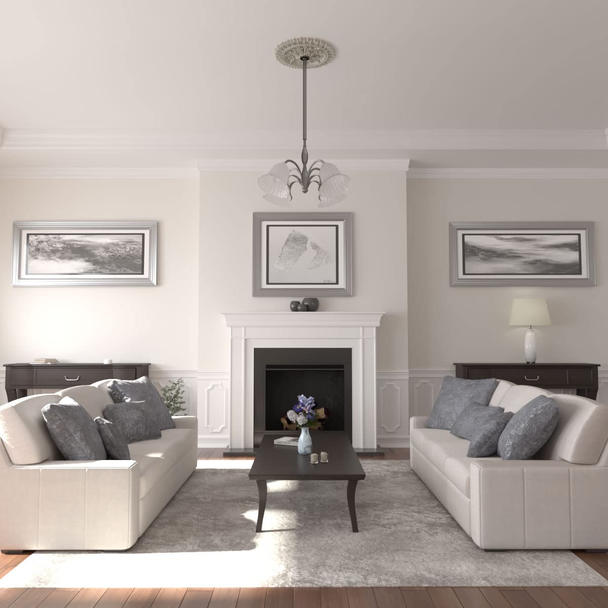 Ekena Millwork CM24LAPCC Lariah Ceiling Medallion - 24 3/4