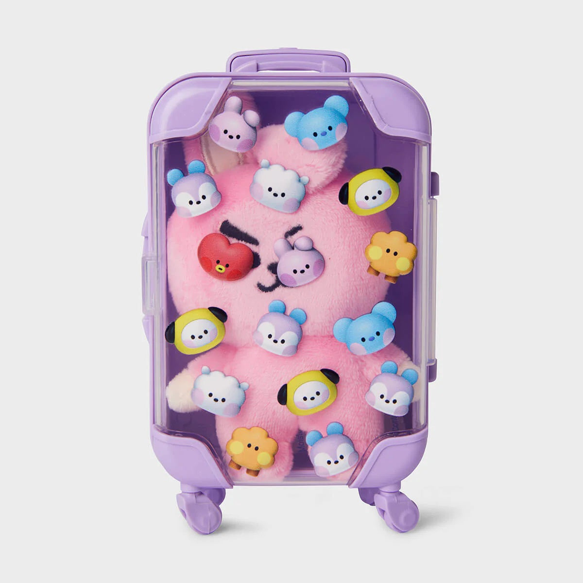 BT21 Mini BIG & TINY Edition Luggage Plush Doll - Cooky Character Cute Travel Companion for Kids & BTS Fans | Perfect for Backpacks, Room Decor & Gifts