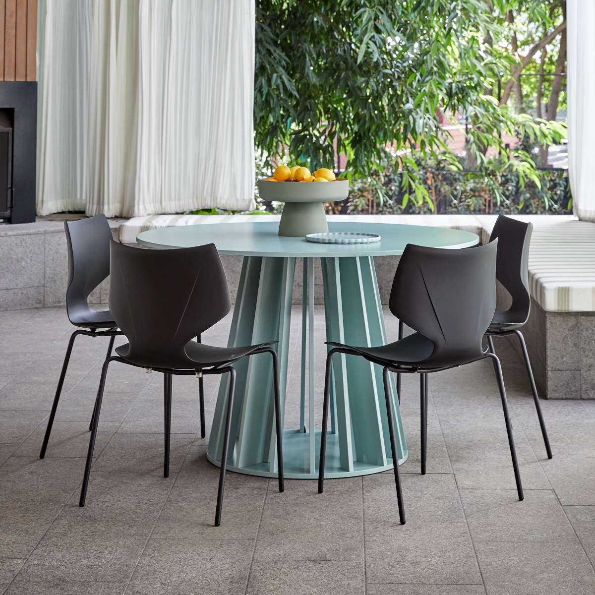Pia Dining Chair Set of 4 - Modern Black Kitchen Chairs for Dining Room, Kitchen Table, Breakfast Nook & Home Decor
