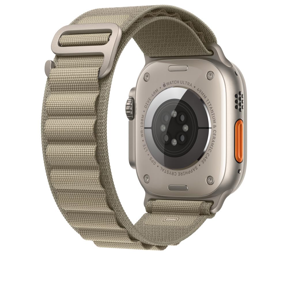 Apple Watch Band 49mm Alpine Loop - Small Size Olive Green Strap for Apple Watch Series 8/7/SE - Durable Nylon Sport Band for Hiking, Running & Outdoor Activities