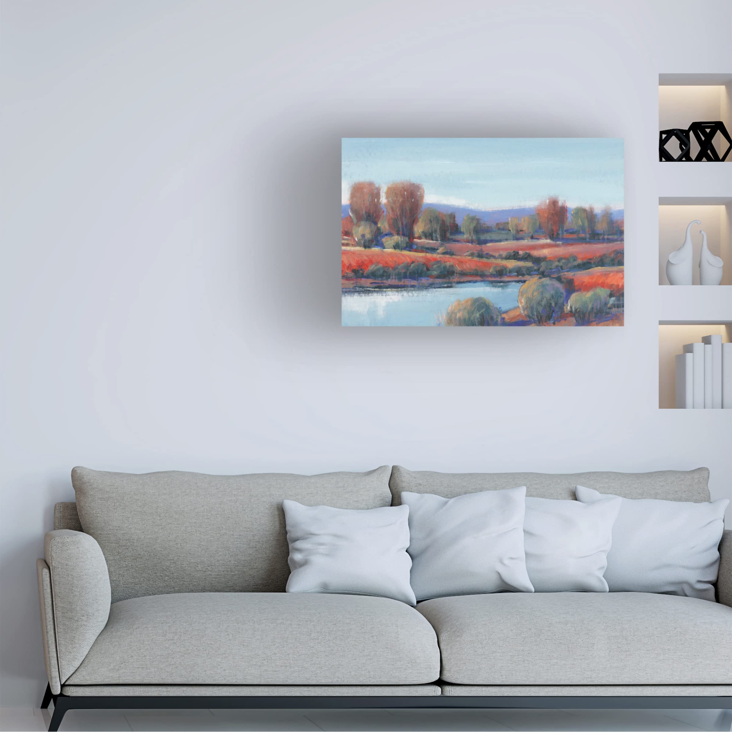 Tim O'Toole 'Hidden Creek I' Canvas Wall Art - Premium Landscape Painting for Home & Office Decor - Perfect for Living Room, Bedroom, or Office Spaces