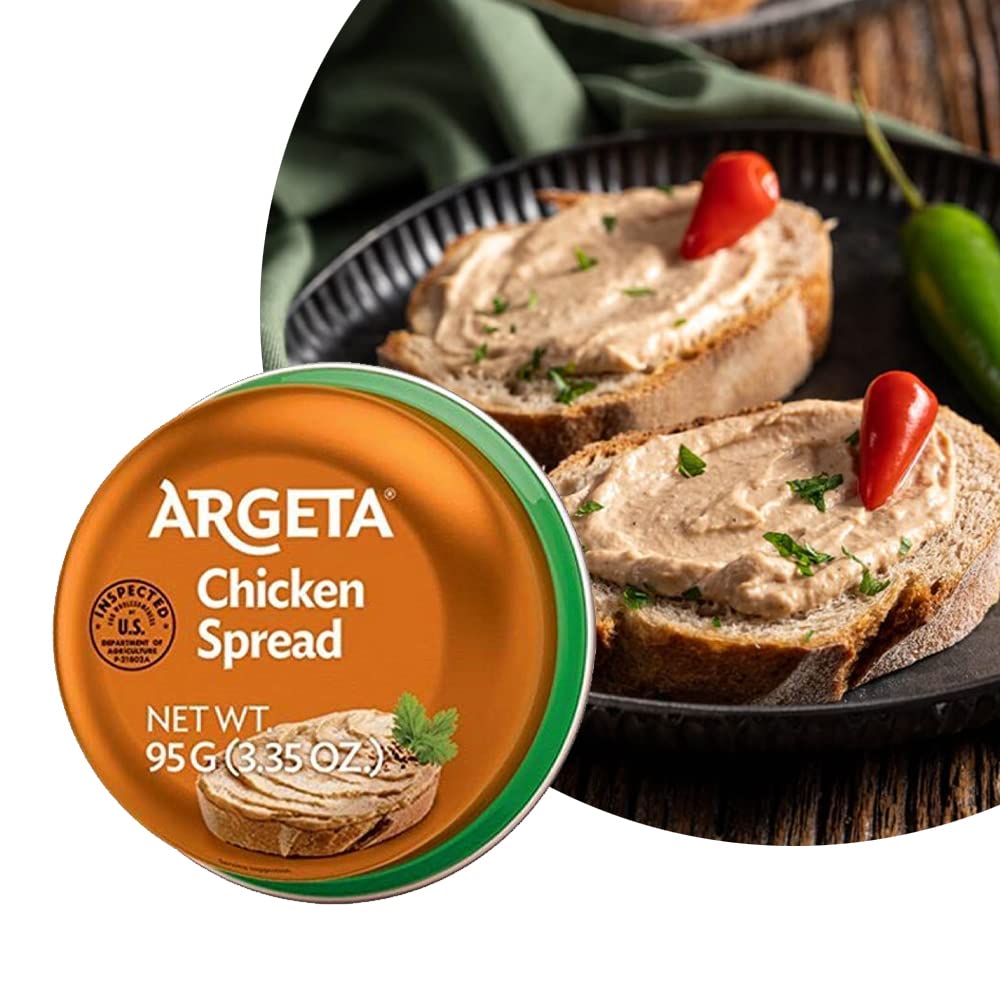 OHMARKET Argeta Pate Spread Variety Pack - Chicken, Tuna & Salmon (3-Pack) | Gourmet Fish Spread for Sandwiches, Crackers & Charcuterie Boards
