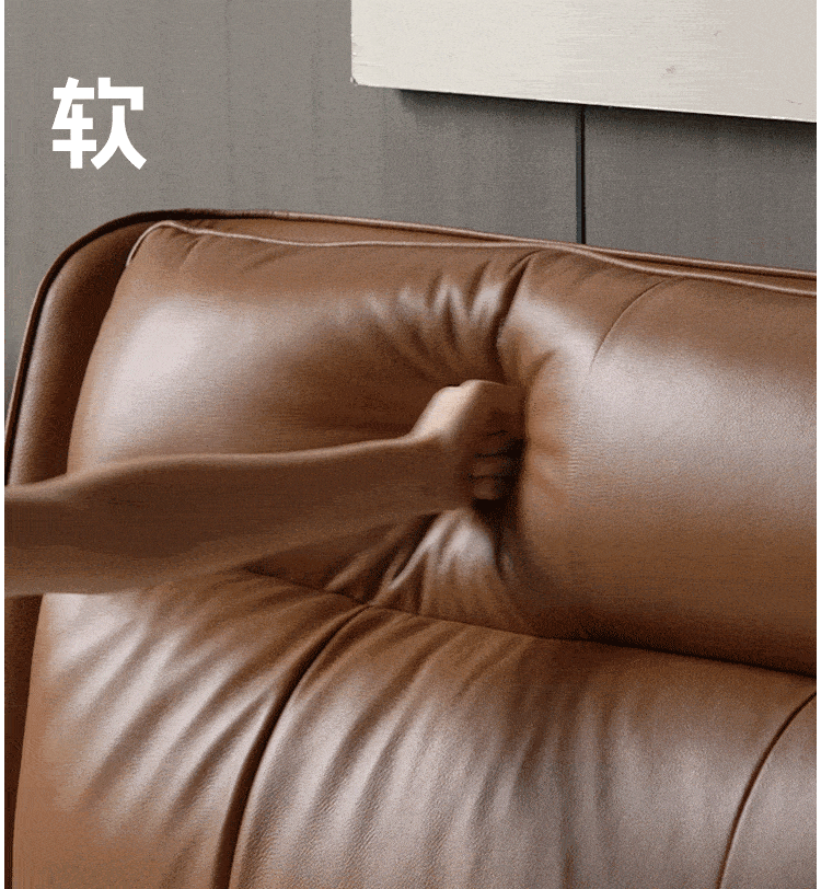 Premium Yellow Cowhide Bed Light - First Layer Genuine Leather for Luxury Bedroom Decor - Perfect for Master Bedrooms, Guest Rooms, and Hotel Suites