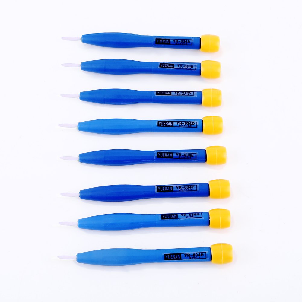 Yosoo 8-Piece Anti-Static Ceramic Screwdriver Set with Adjustable Frequency - Precision Home Repair & Electronics Maintenance Hand Tools for DIY Projects & Computer Assembly