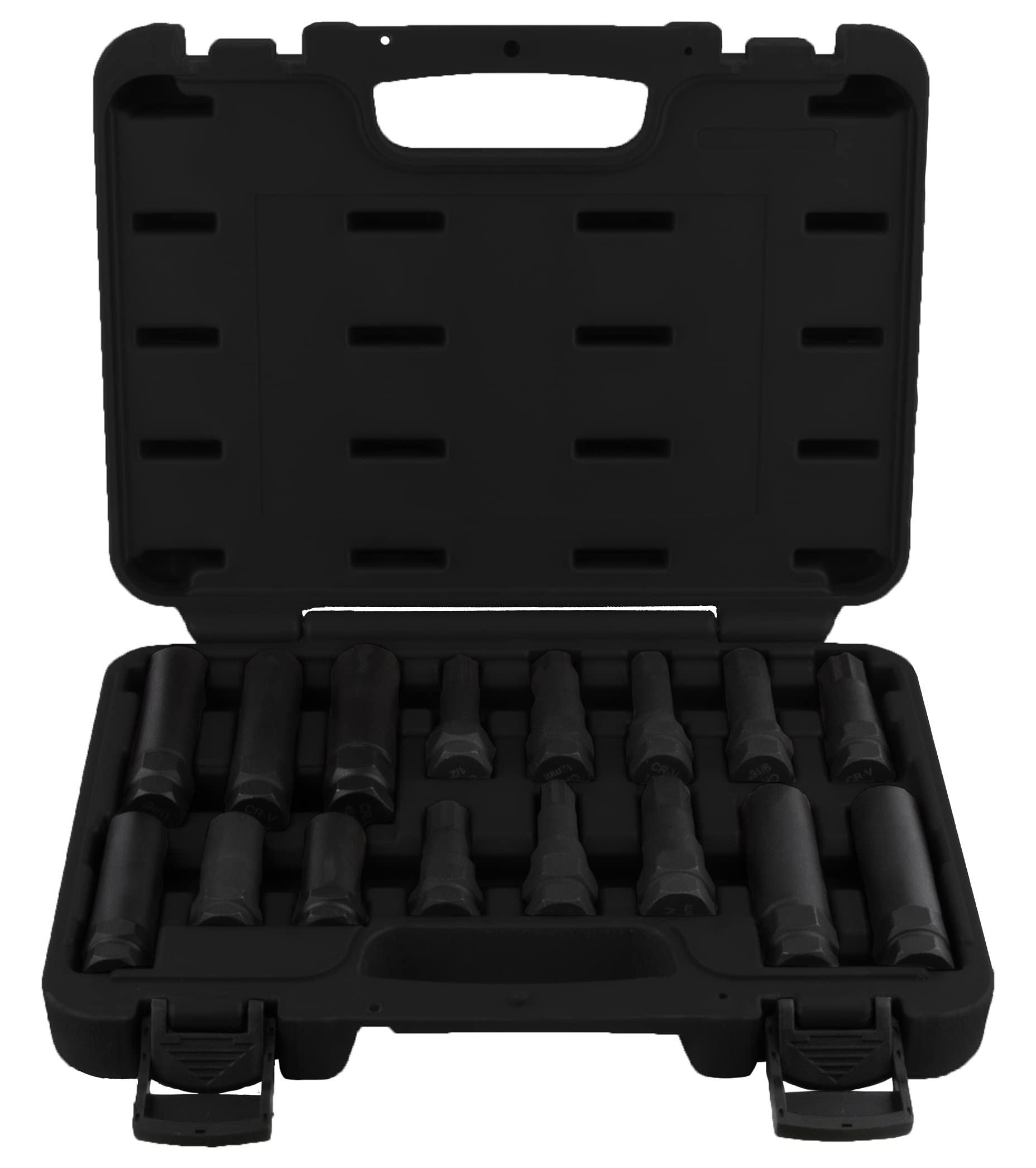Spline Lug Key Socket Set - Heavy Duty Wheel Lock Removal Tool for Cars & Trucks - Perfect for Auto Repair, Tire Changes & Emergency Roadside Use
