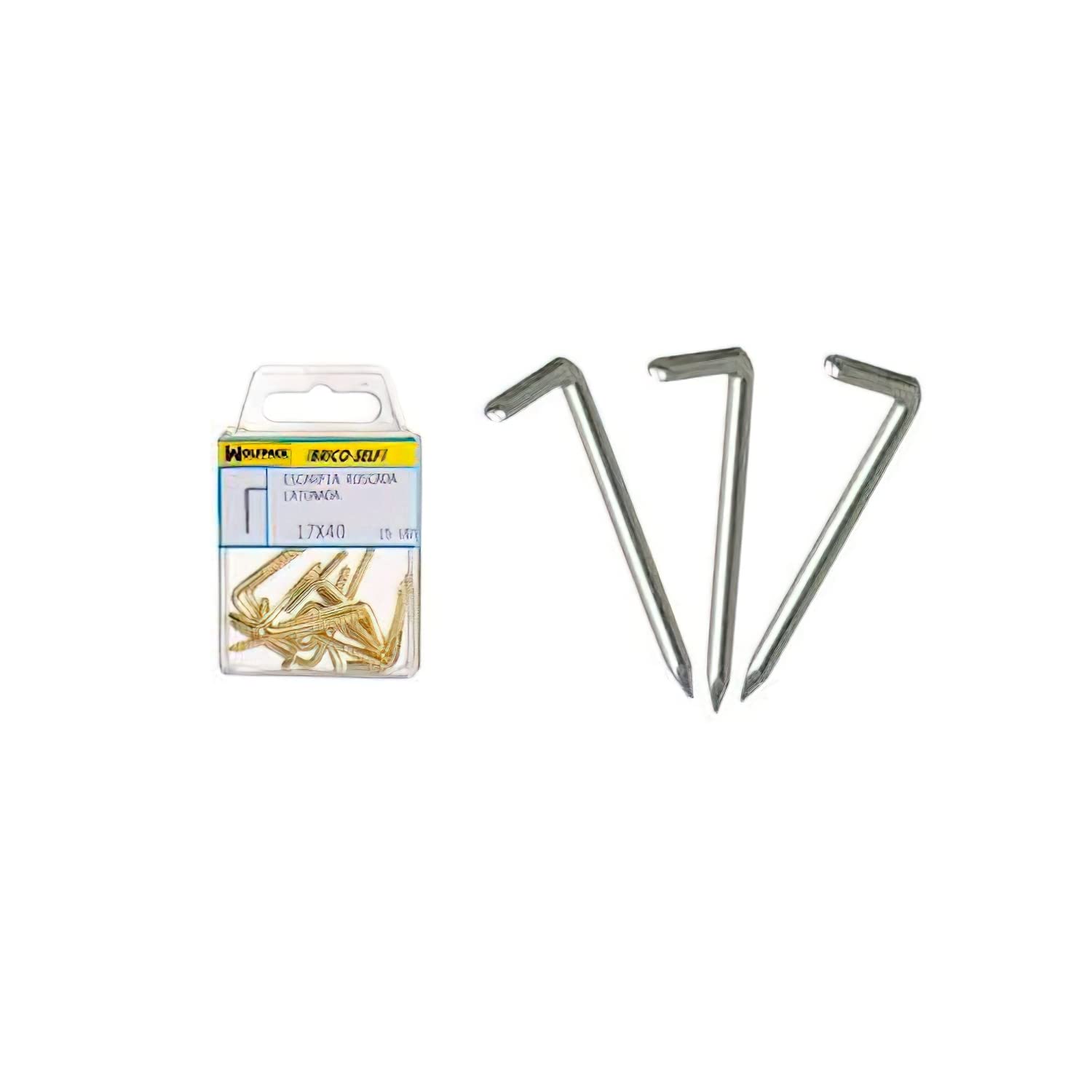 Brico-Self Hooks - Heavy Duty Steel Hooks 14x30mm for Wall Mounting, Hanging Tools, and Home Organization