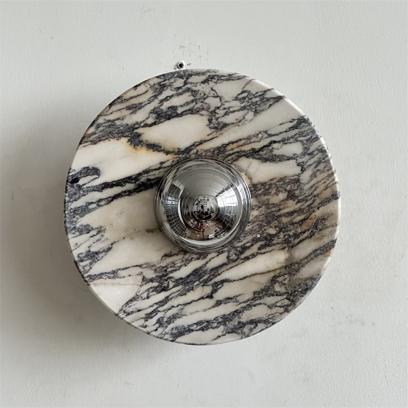 Calacatta Marble Wall Sconce Light - Modern Gold Finish Bathroom Vanity Lighting for Bedroom, Hallway & Living Room Decor