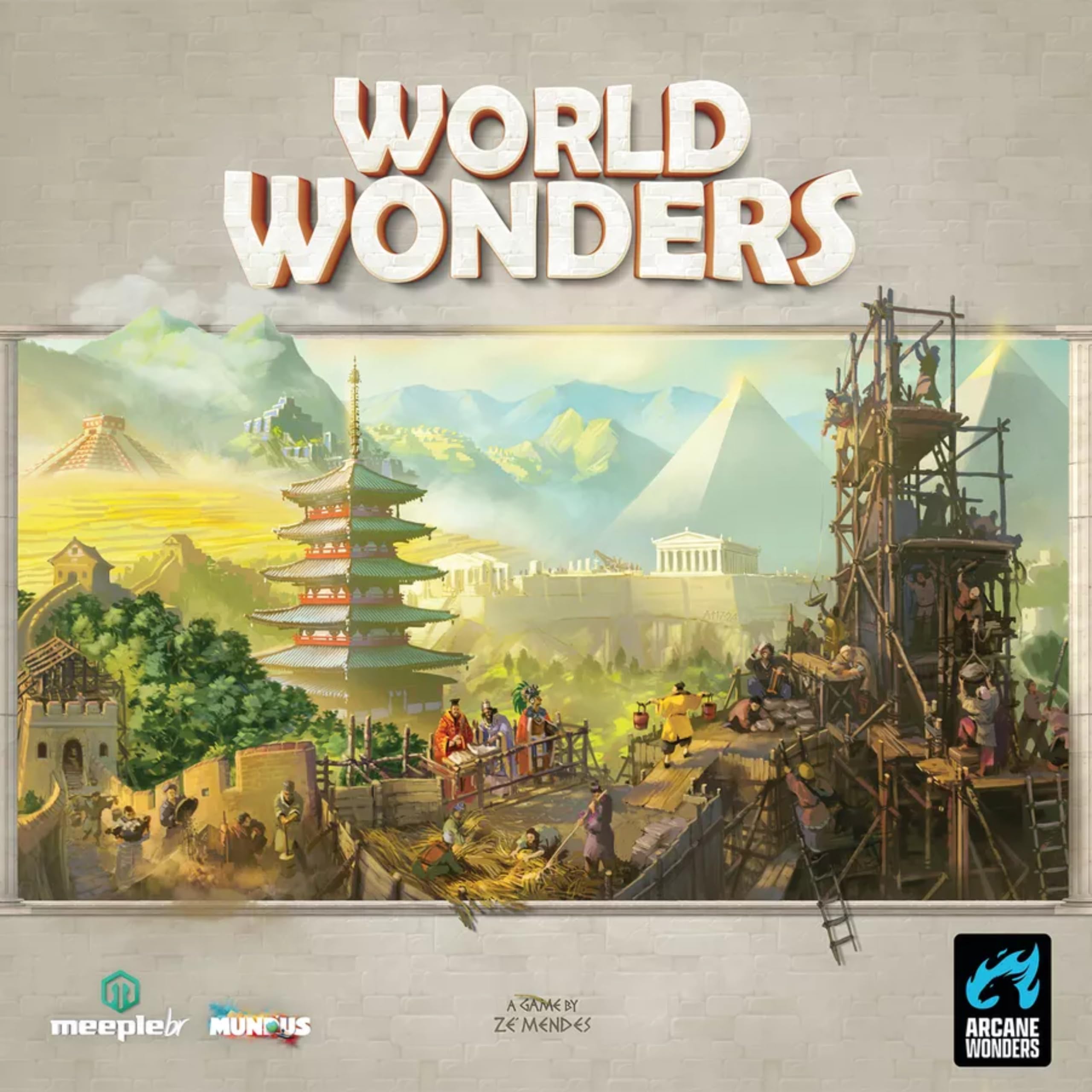 Arcane Wonders World Wonders Strategy Board Game – Build Iconic Landmarks, Strategic Competition for 1-5 Players Ages 14+ | Perfect for Family Game Nights & Strategy Enthusiasts