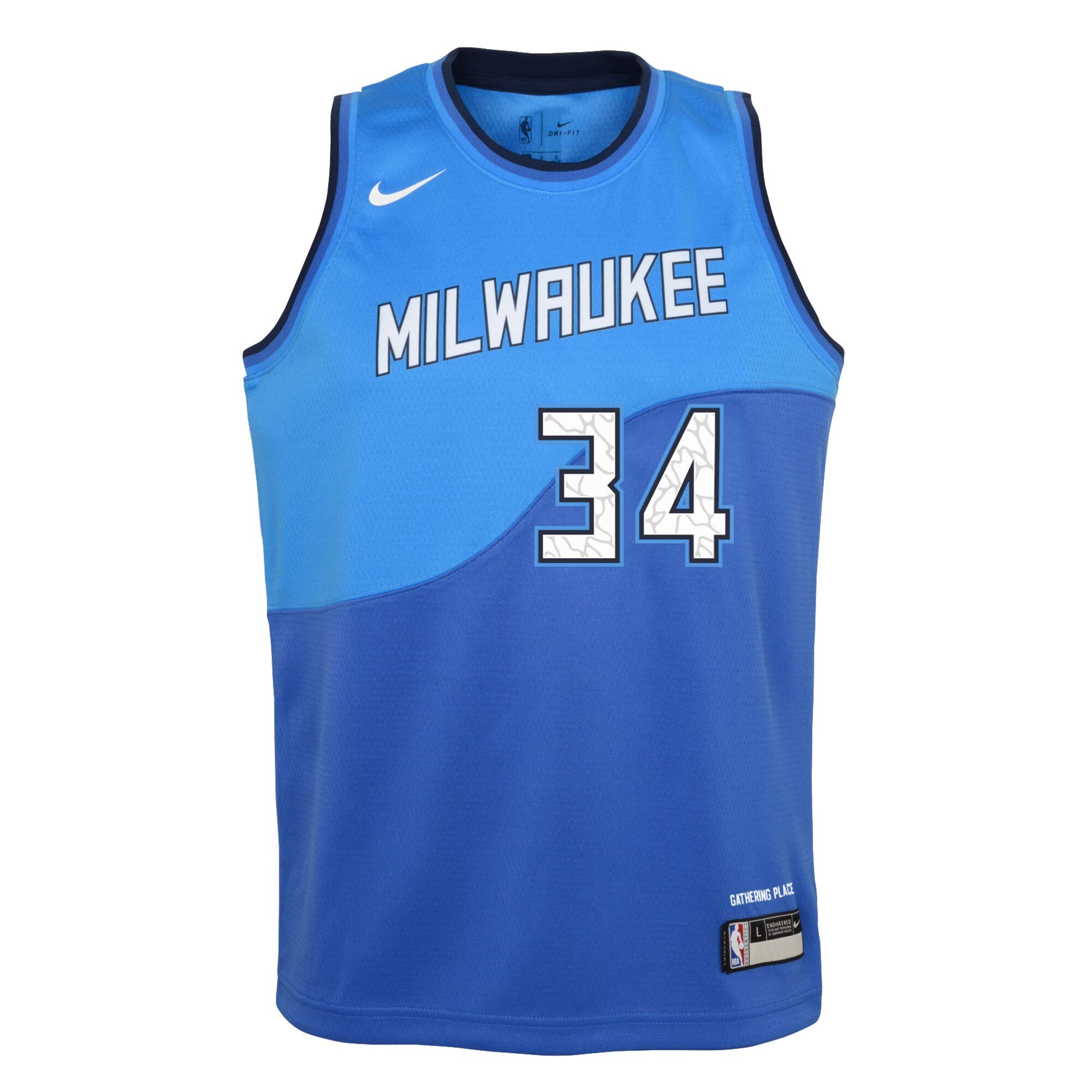 Giannis Antetokounmpo Milwaukee Bucks #34 Blue NBA City Edition Jersey for Infants & Toddlers - Perfect for Game Day, Birthday Gifts & Basketball Fans
