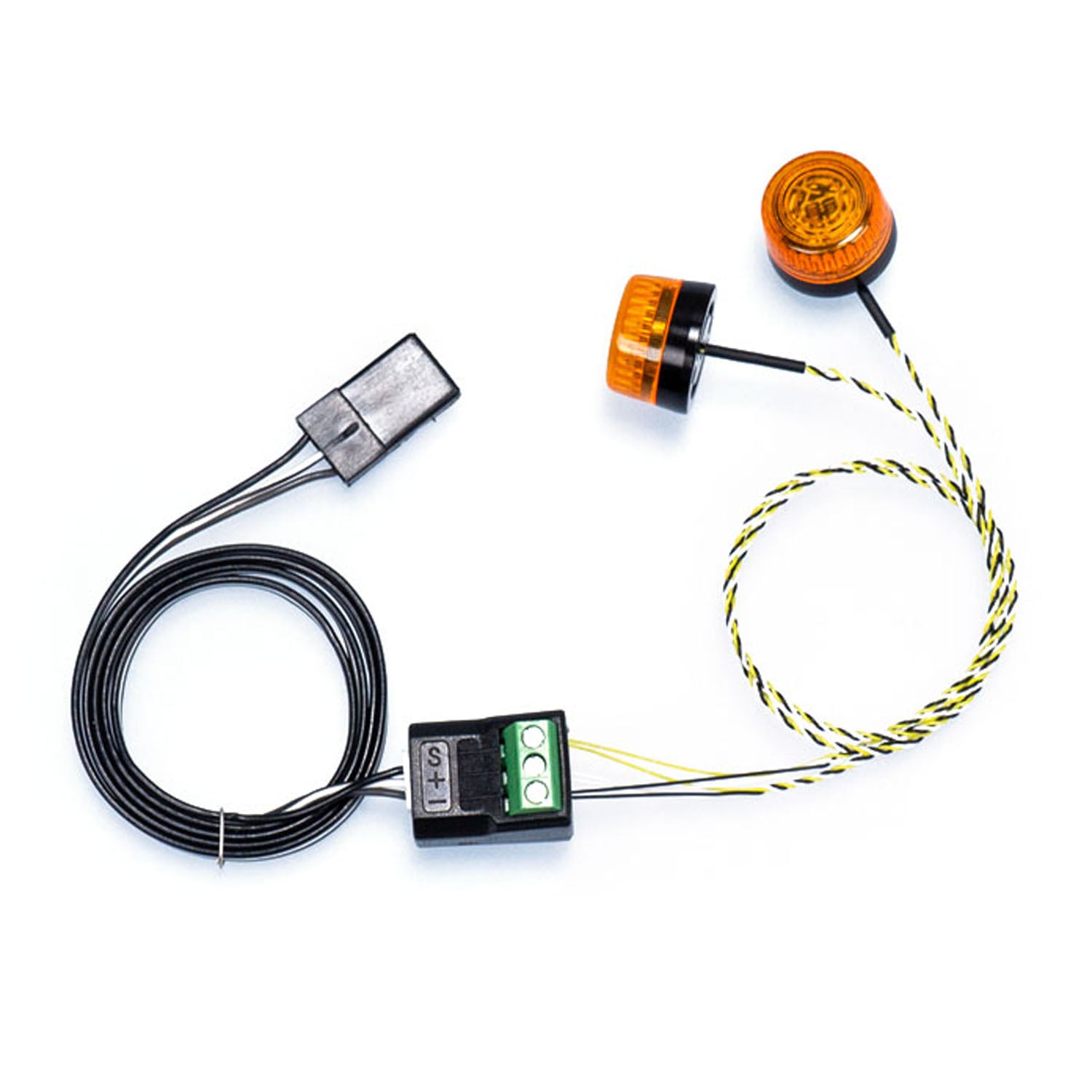 360° Rotating 5V LED Warning Light for 1/14 Scale TAMIYA RC Construction Vehicles - Perfect for DIY Model Trucks, Tractors, Diggers & Dumpers - Ideal for RC Car Enthusiasts & Construction Vehicle Displays