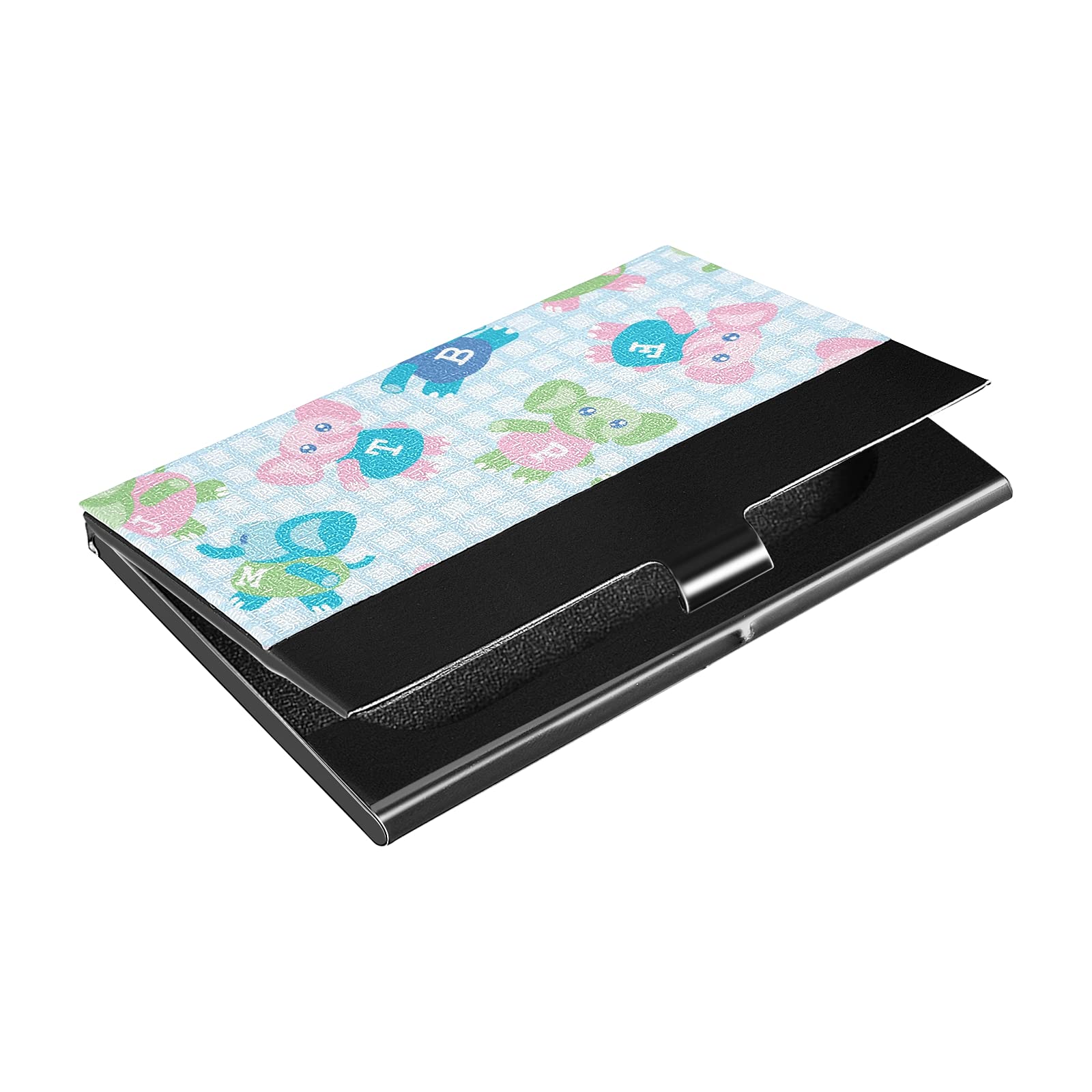 Premium Elephant Leather Business Card Holder - Slim Credit Card & Name Card Case for Men & Women - Perfect for Networking, Meetings & Professional Events