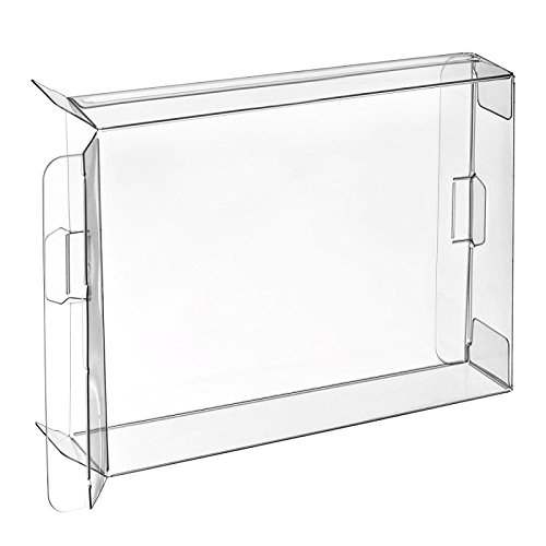 WICAREYO 10Pcs Clear NES Game Box Protector Case - Protective Sleeves for NES Cartridge Boxes (CIB Compatible) | Perfect for Game Collection, Display & Storage
