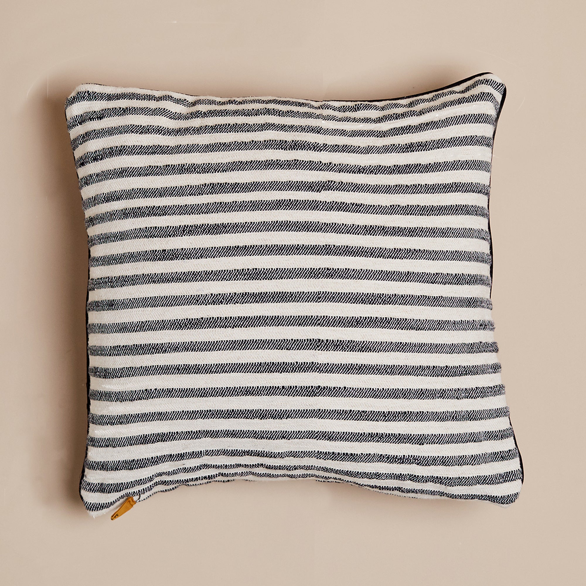 Chizgi Cotton Linen Square Cushion Cover - 18x18 Inch Decorative Throw Pillow Case for Sofa, Bed, Chair - Home Decor, Bohemian Style Living Room Accessories