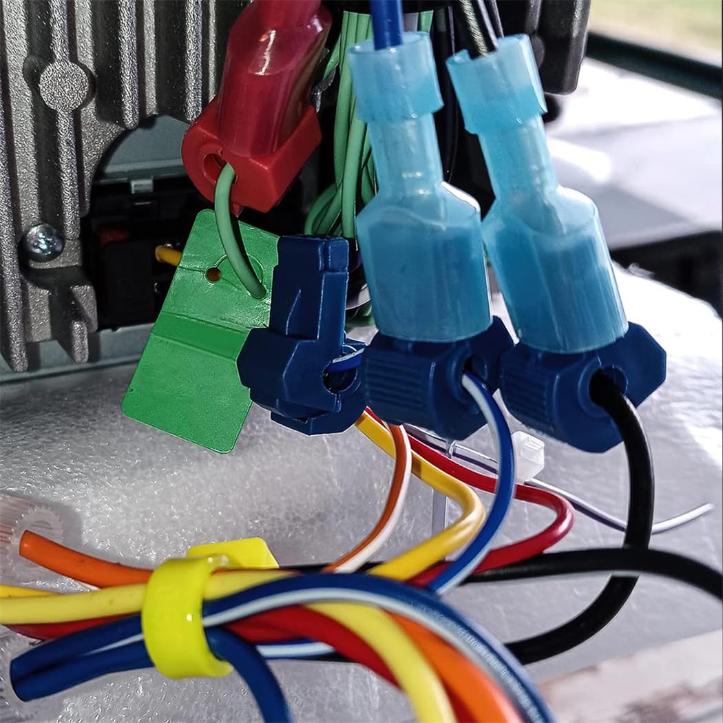 3 Way Quick Splice Electrical Wire Connectors - T Tap Wire Terminals, IDC 314-Box, Quick Disconnect Kit for Automotive, Home & DIY Electrical Projects - Secure Wire Connection Solution for Car Audio, Lighting & Appliance Wiring