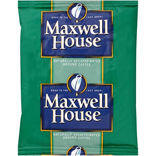 Maxwell House Decaf Coffee - Shy Roast, 1.25 oz Bags (Pack of 128) - Mild & Smooth Flavor for Home, Office or Travel - Perfect for Coffee Lovers Who Avoid Caffeine