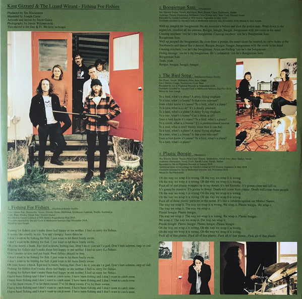 King Gizzard And The Lizard Wizard - Fishing For Fishies Vinyl LP Album (Limited Green Edition, Near Mint Condition) - Perfect for Record Collectors & Psychedelic Rock Fans