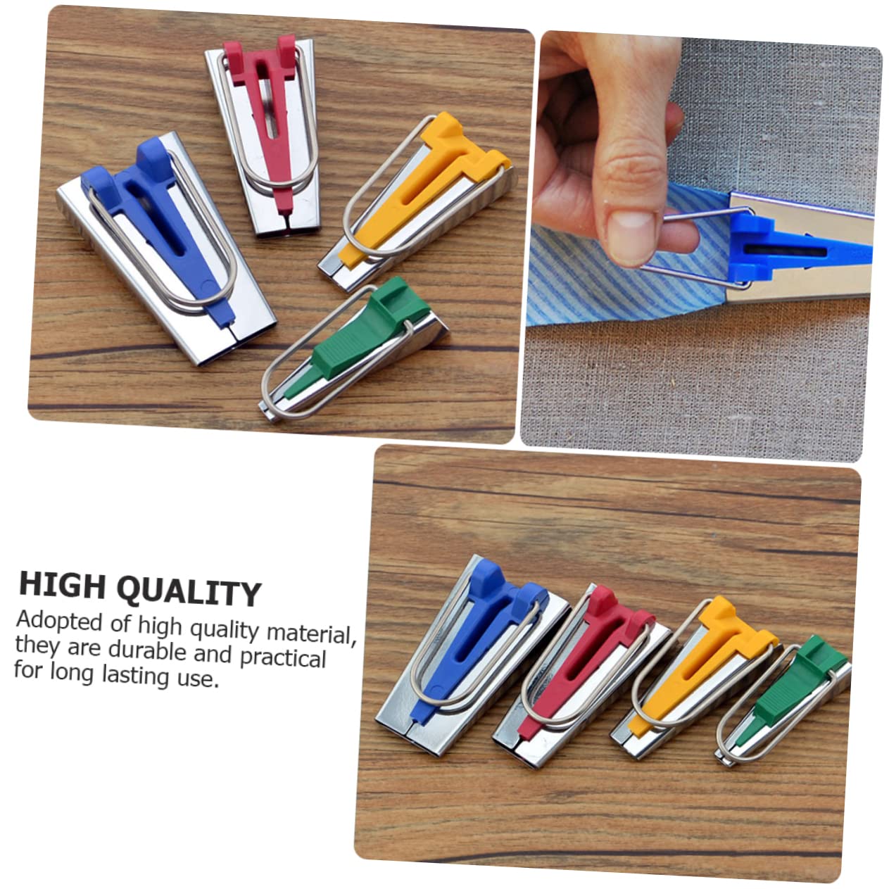 STOBOK Quilting Sewing Tool Kit - 1 Set of Bias Tape Makers & Binding Tools for Dressmaking & DIY Projects | Perfect for Quilting, Garment Making & Crafting