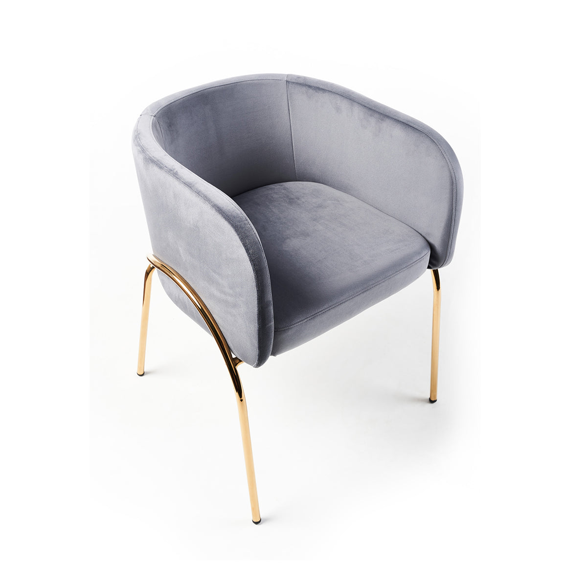 M Co Living Genevieve Chair - Modern Accent Chair for Living Room, Bedroom & Office - Stylish Upholstered Armchair with Wooden Legs - Perfect for Reading, Relaxing & Home Decor