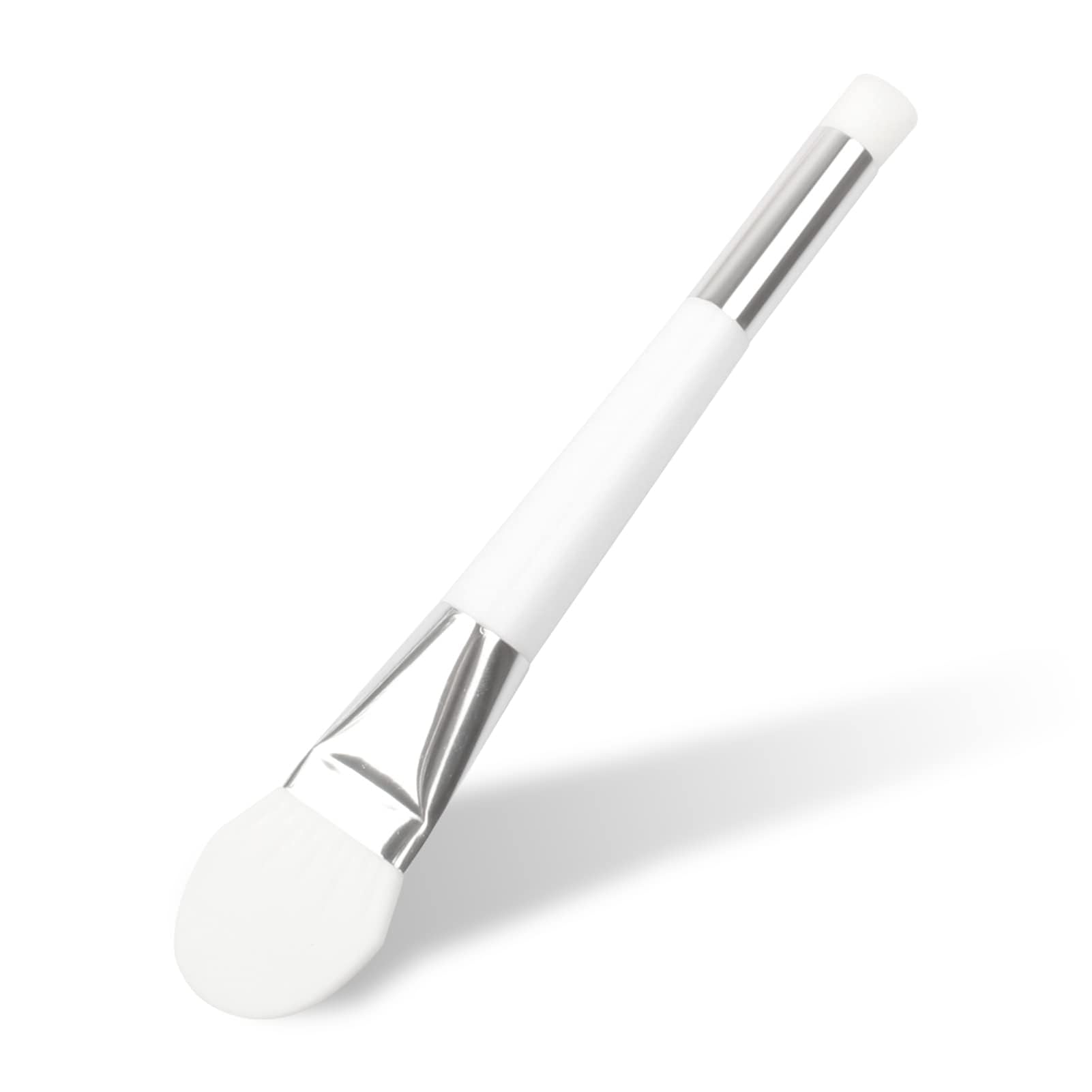 **KIRA 2-in-1 Face Mask Brush & Blackhead Remover – Soft Silicone Dual-Ended Applicator for Mud Masks & Moisturizers – Gentle Hairless Beauty Tool (White) – Perfect for Spa, Skincare & At-Home Facial Treatments**