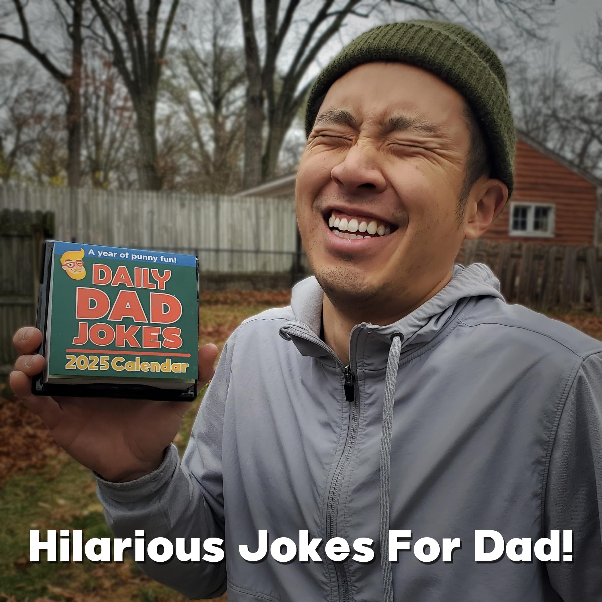 2025 Dad Joke Calendar - Daily Tear-Off Page Desk Calendar with Funny Jokes | Perfect Gift for Father's Day, Christmas & Dad Joke Lovers | Office Humor & Home Decor for Dads Who Love Puns