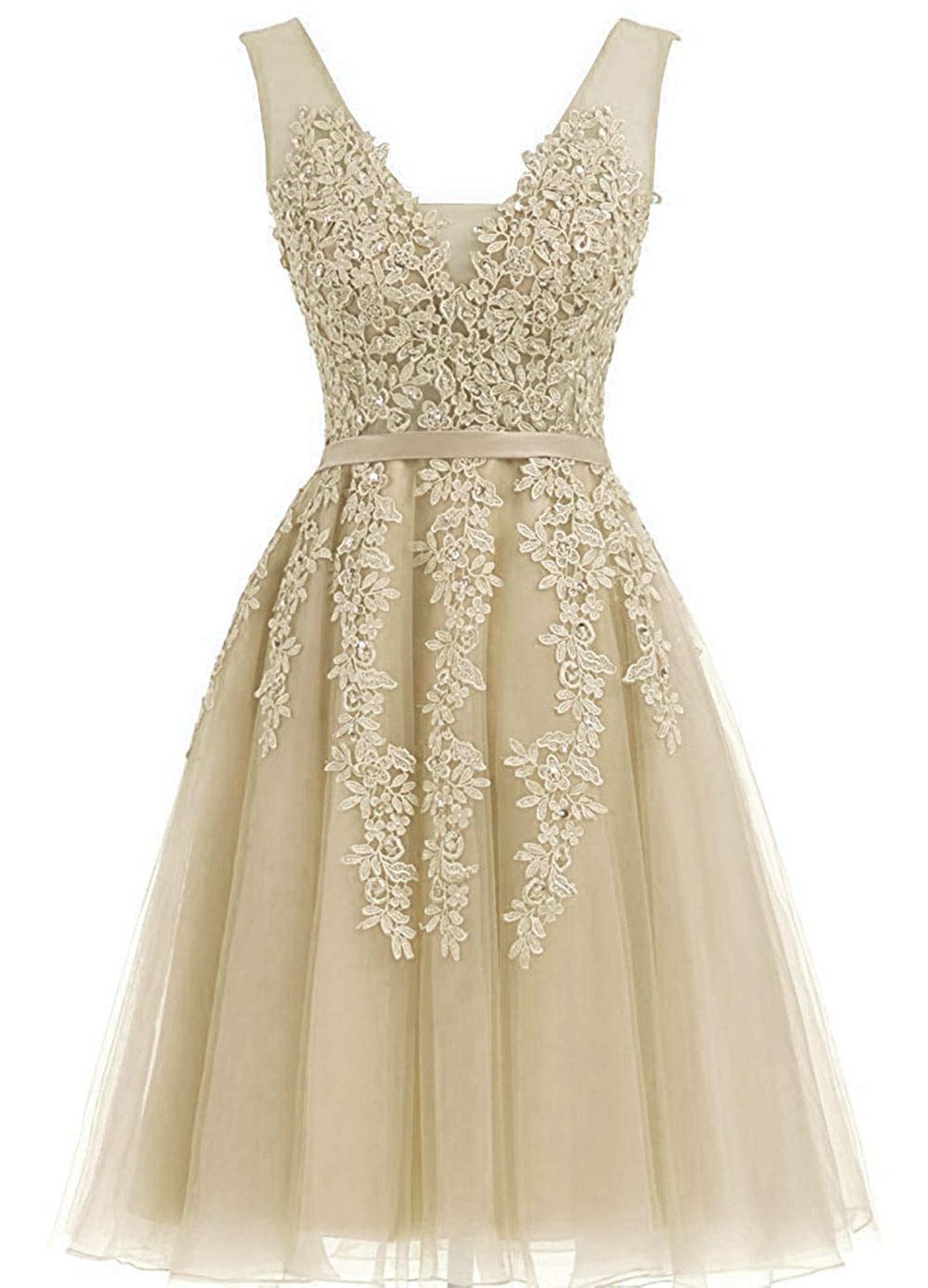 Elegant Short Prom Dresses for Juniors | Lace Appliques & Tulle Homecoming Dress | Perfect for School Dances, Formal Events & Special Occasions