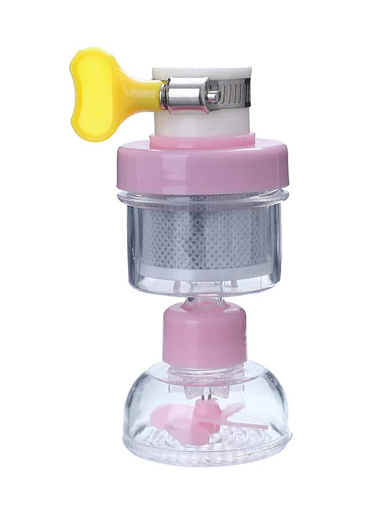 Nipogear 3-Piece Kitchen Gadgets Set - Faucet Strainer, Sink Strainer & Swivel Water Sprinkler - Water Saving Kitchen Tools for Home, Kitchen & Bathroom (Pink) | Perfect for Washing Dishes, Fruits & Watering Plants