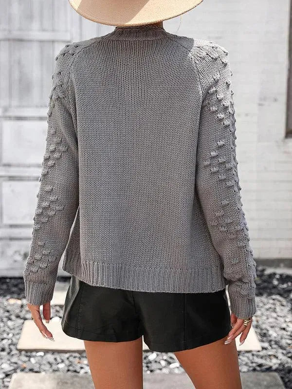 3D Pattern Cardigan Sweater for Women - Cozy Knit Open Front Long Sleeve Wrap - Perfect for Fall, Winter & Layering Outfits