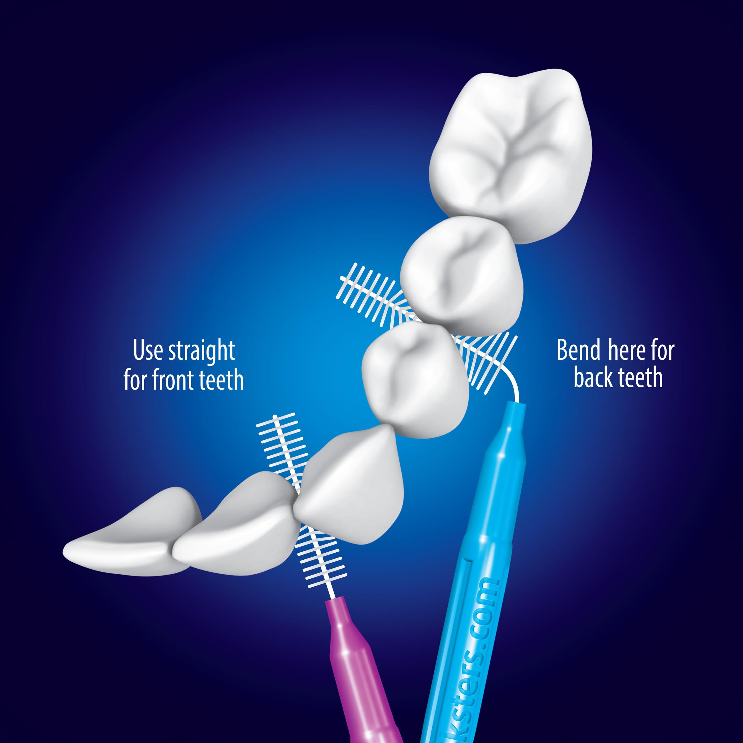 Piksters Interdental Brushes Size 4 - Red Handle Dental Care for Teeth Cleaning, Braces & Bridges - Perfect for Travel & Home Oral Hygiene