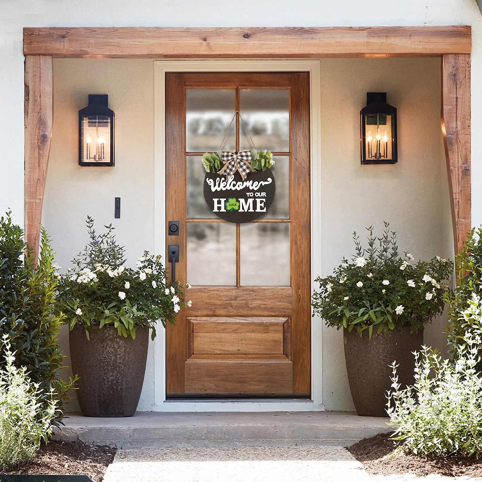 Welcome Home Sign - Rustic Wooden Wall Decor for Front Door Entryway - Perfect for Housewarming Gifts & Farmhouse Style Home Decor