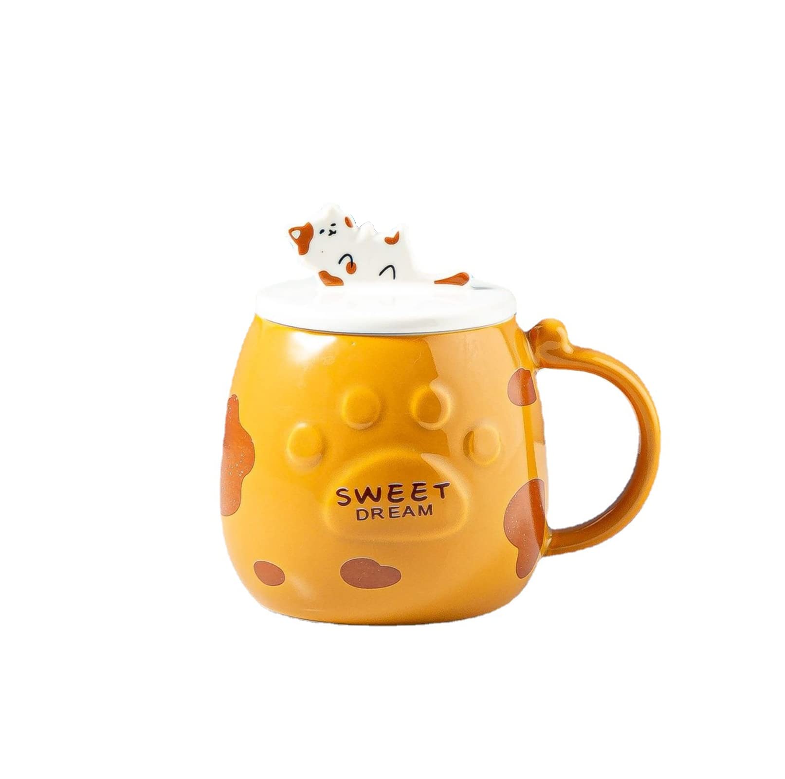 Floette Cute Cat Ceramic Coffee Mug - 12oz Novelty Cat Lover Gift for Tea & Coffee - Perfect for Home, Office & Cat Themed Parties
