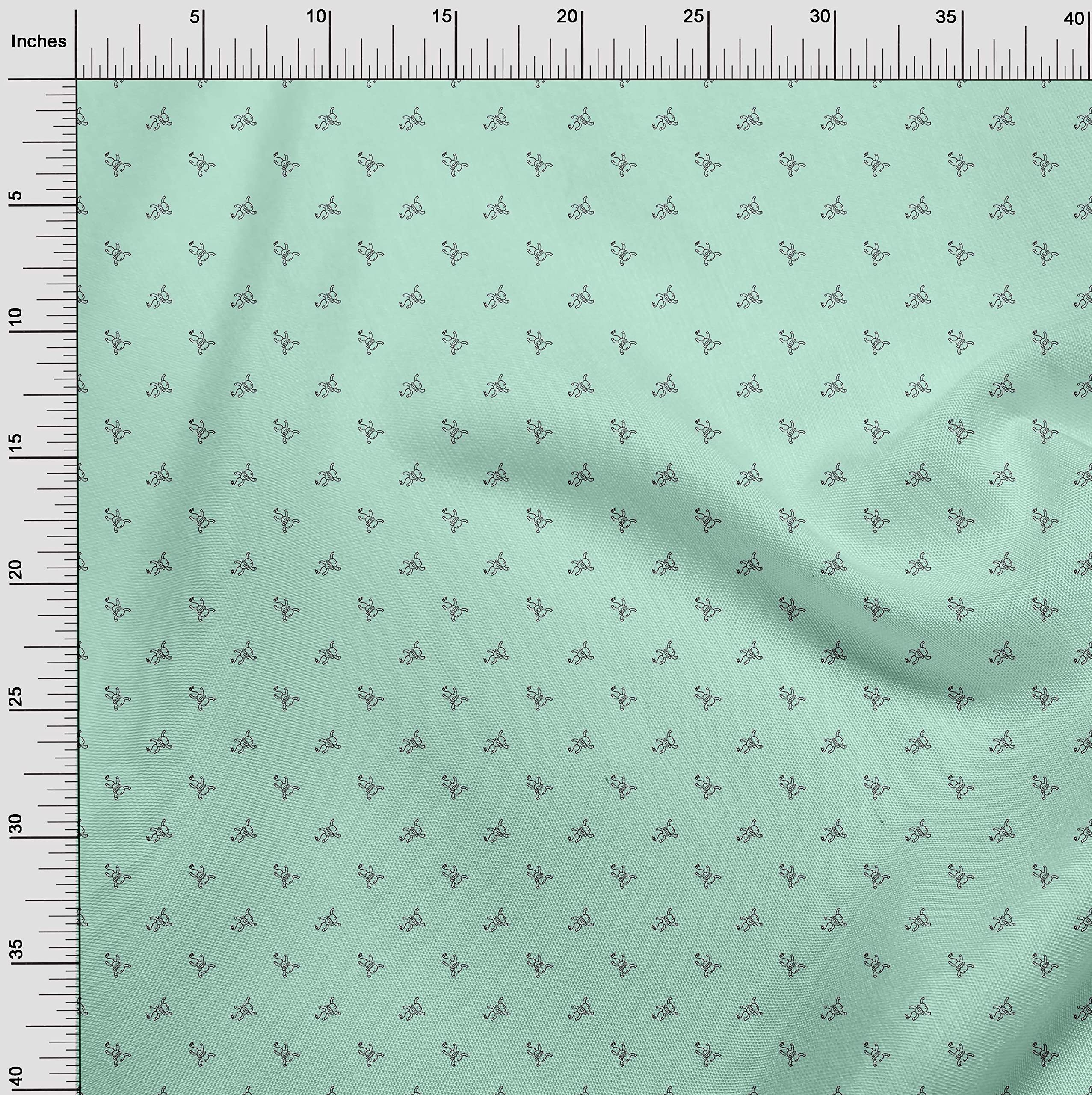 Premium Cotton Silk Blend Mint Green Fabric for Kids - 42 Inch Wide by The Yard - DIY Clothing, Sewing Supplies & Craft Projects - Perfect for Dresses, Quilting, and Home Decor