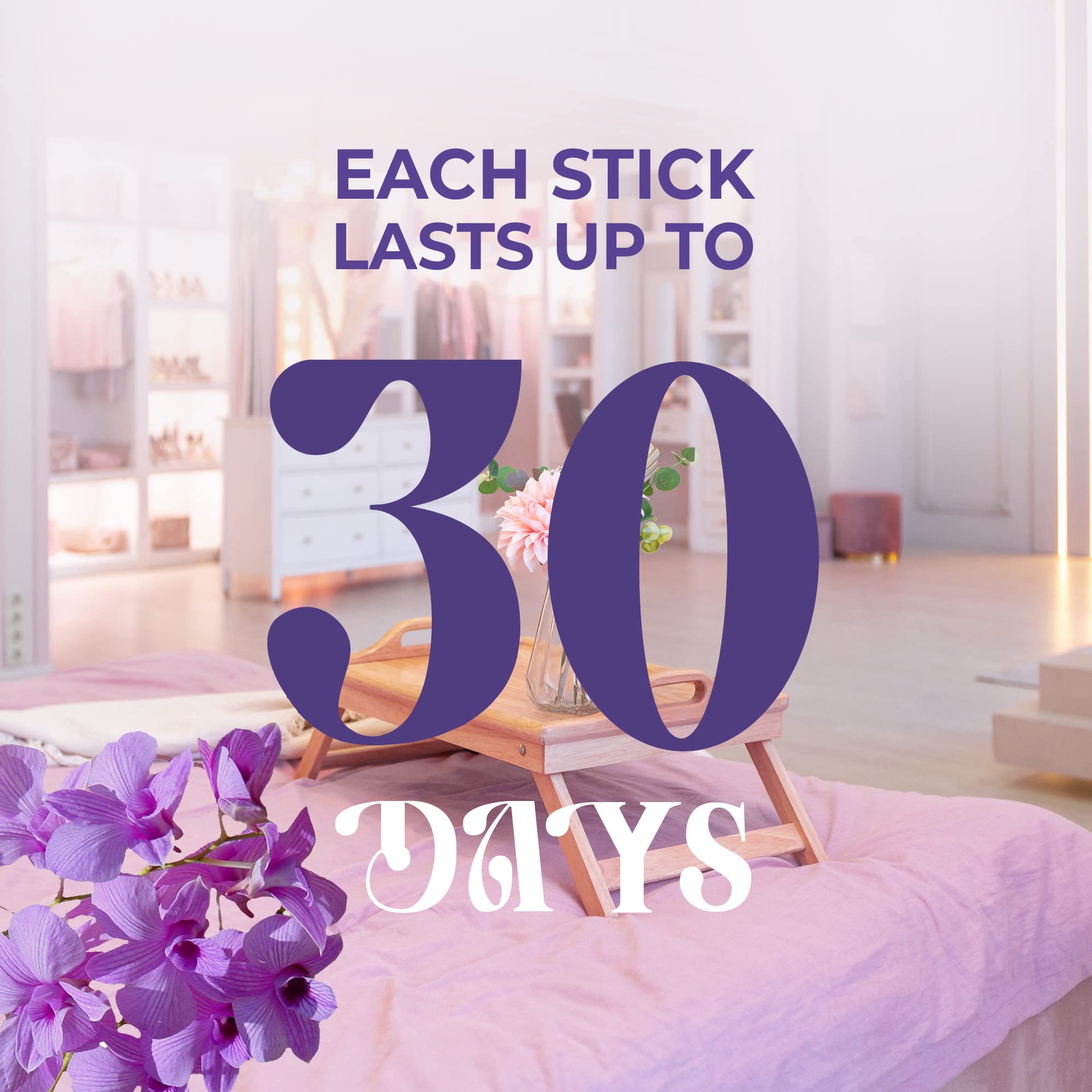 Air Wick Stick Ups Air Freshener Refills - Lavender & Chamomile Scent, 2 Count (Pack of 4) | Long-Lasting Odor Eliminator for Home, Bathroom, Office & Car