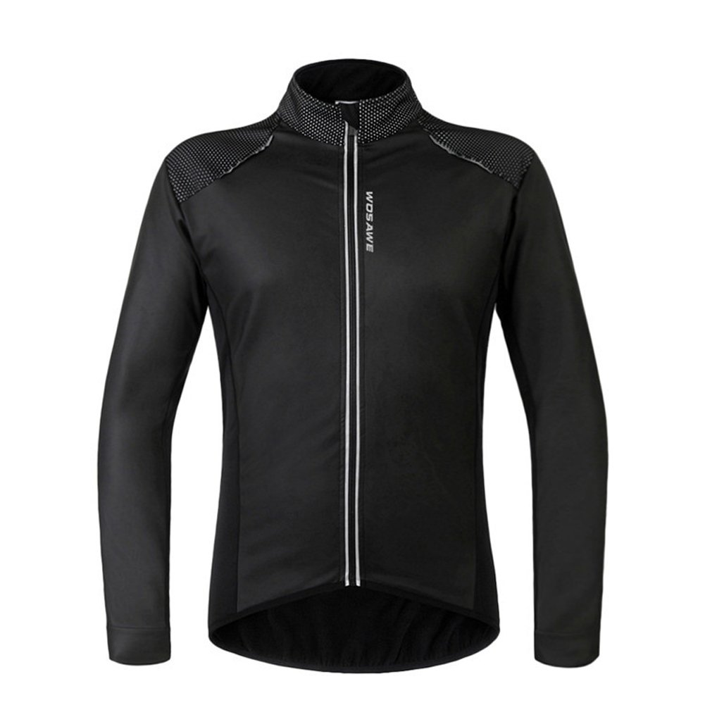 Windproof Thermal Fleece Cycling Jacket for Men & Women - Perfect for Outdoor Biking, Running & Winter Sports