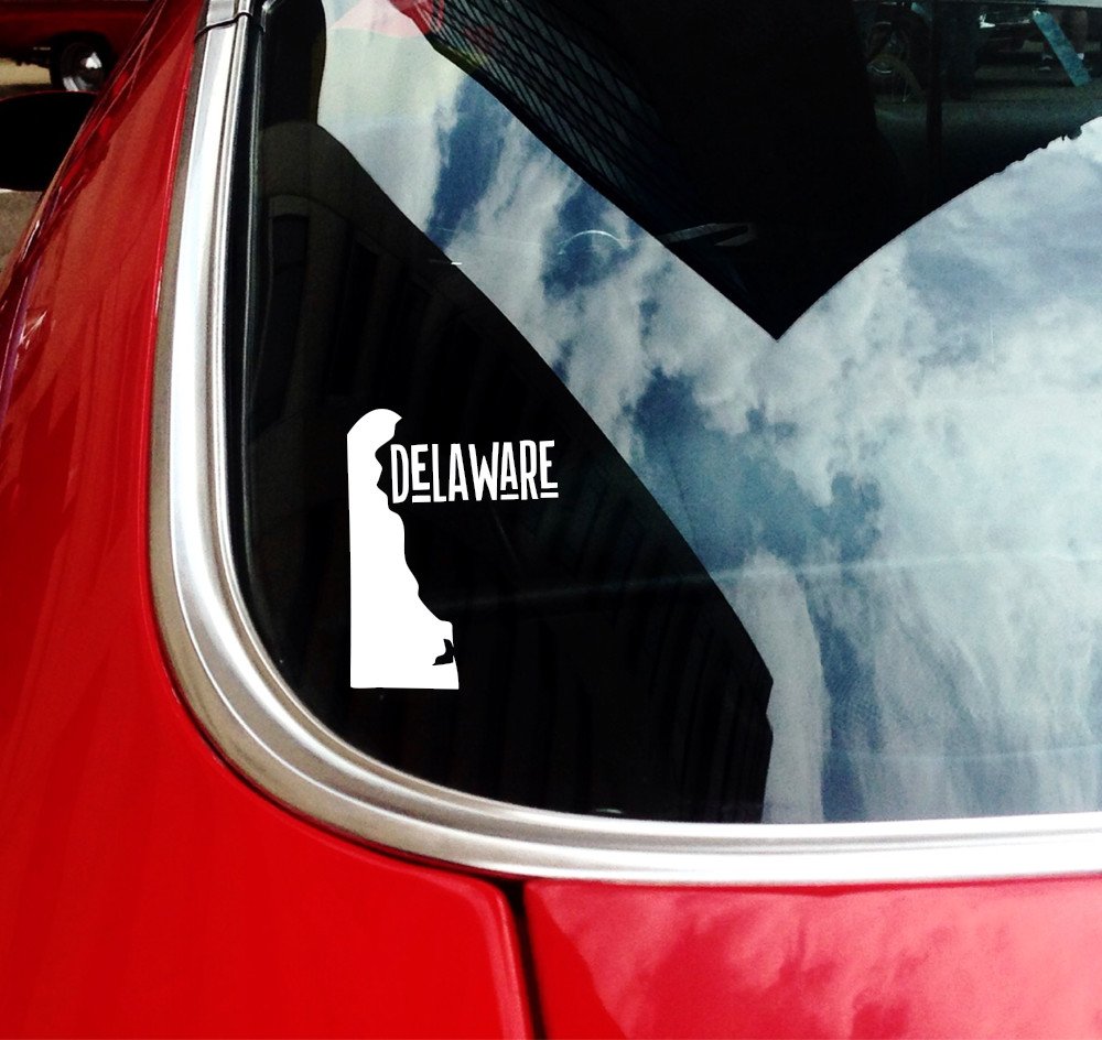 Delaware State Car Decals - Premium USA Vinyl Stickers for Cars, Trucks & Windows - Perfect for Road Trips, State Pride & Personalization