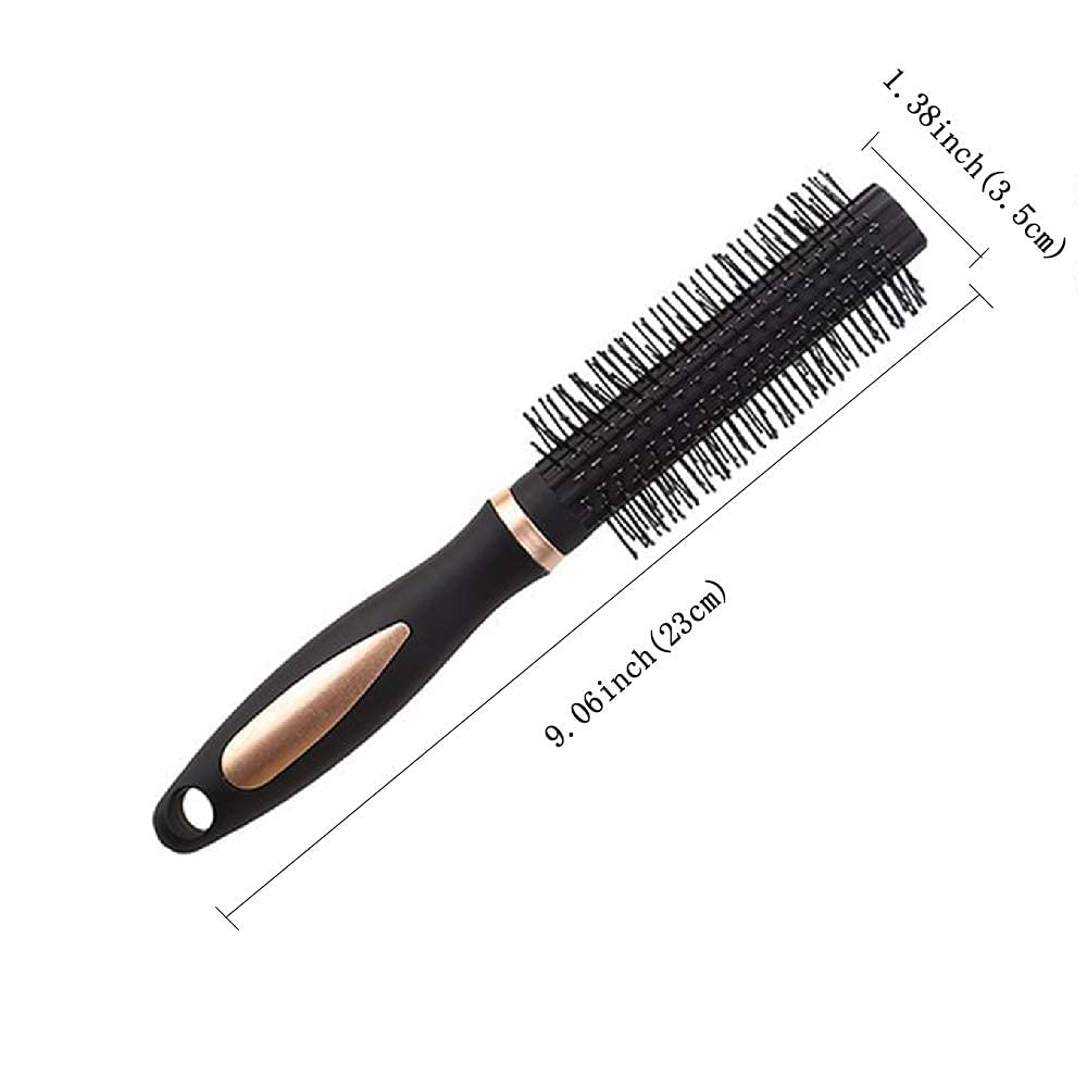 KHUSHI Round Hair Brush for Women & Men - Professional Blow Drying Styling Tool with Ventilated Bristles | Perfect for Curling, Smoothing & Volumizing Hair at Home or Salon