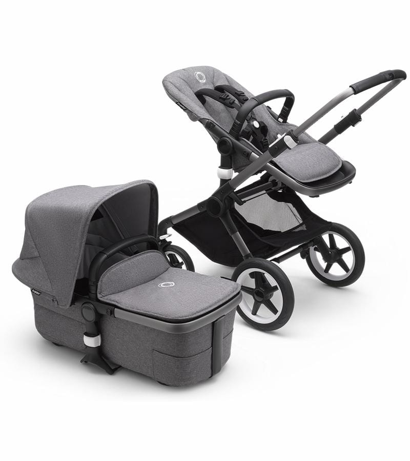 Bugaboo Fox3 Complete Stroller - Graphite Base | Lightweight & Durable Baby Stroller for Urban & Outdoor Adventures