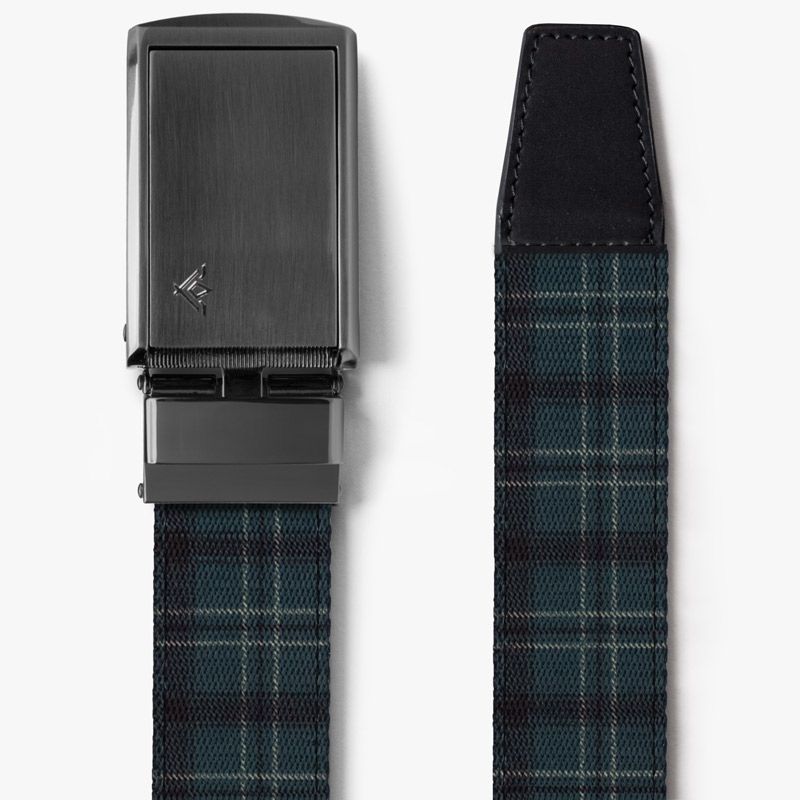 Highland Plaid Canvas Belt for Men & Women - Classic Tartan Pattern Adjustable Waist Strap - Perfect for Casual Outfits, Workwear & Outdoor Adventures