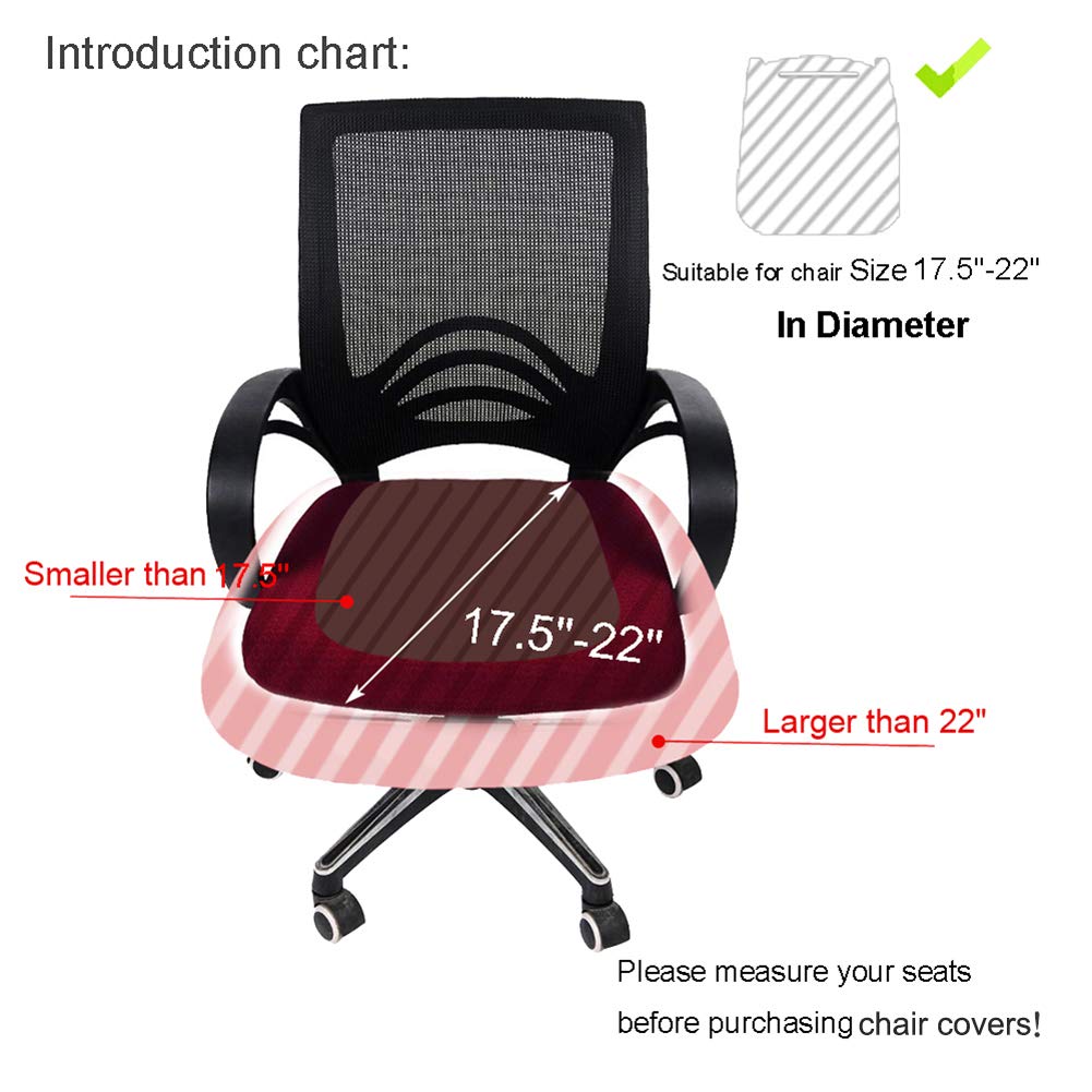 Stretchy Jacquard Office Chair Cover - Washable & Dustproof for Desks