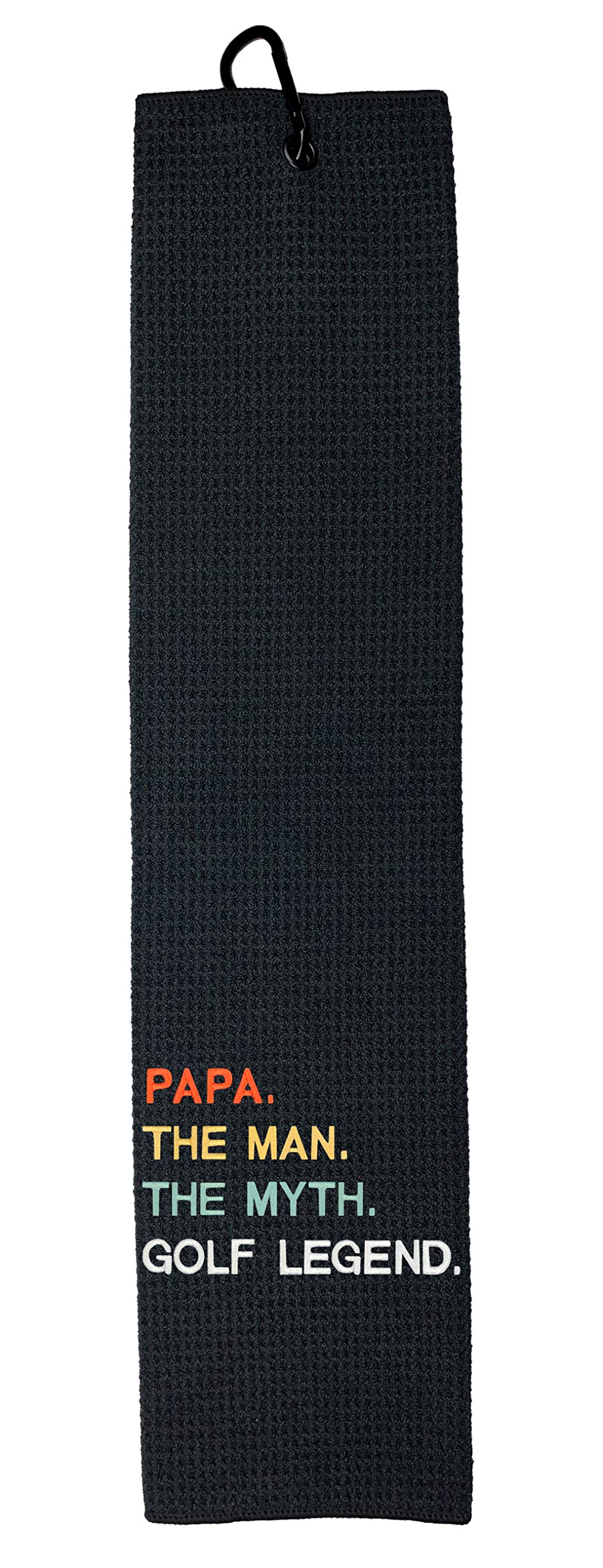 Wolf Golf Towels - Premium Embroidered Funny Golf Towel for Men | Golf Accessories & Unique Gifts for Golfers | Perfect for Course, Practice & Golf Tournaments