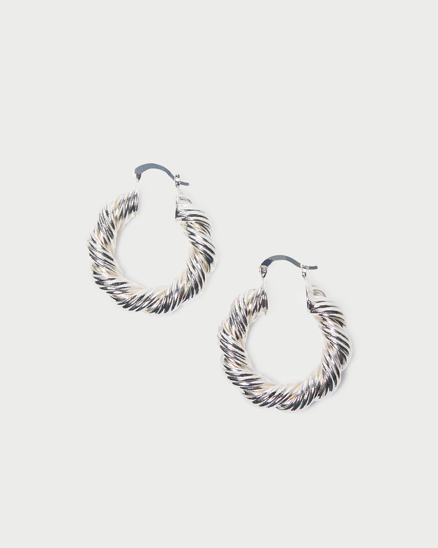 Atticus Sterling Silver Twisted Hoop Earrings for Women - Trendy Minimalist Jewelry for Everyday Wear, Date Night & Special Occasions