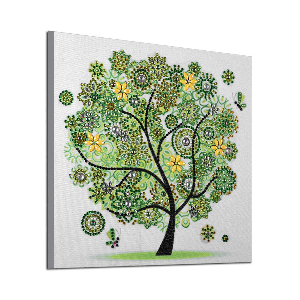 5D Diamond Painting Kit for Adults & Kids - DIY Special Shape Rhinestone Art with Four Seasons Tree Design, 11.9x11.9 Inch (3 Pack) - Perfect for Home Wall Decor, Relaxation & Creative Gift Giving