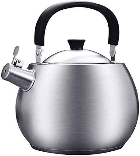 Premium 4.5L Stainless Steel Whistling Tea Kettle - Food Grade, Induction & Gas Stove Compatible - Perfect for Boiling Water, Making Tea, and Home Kitchen Use
