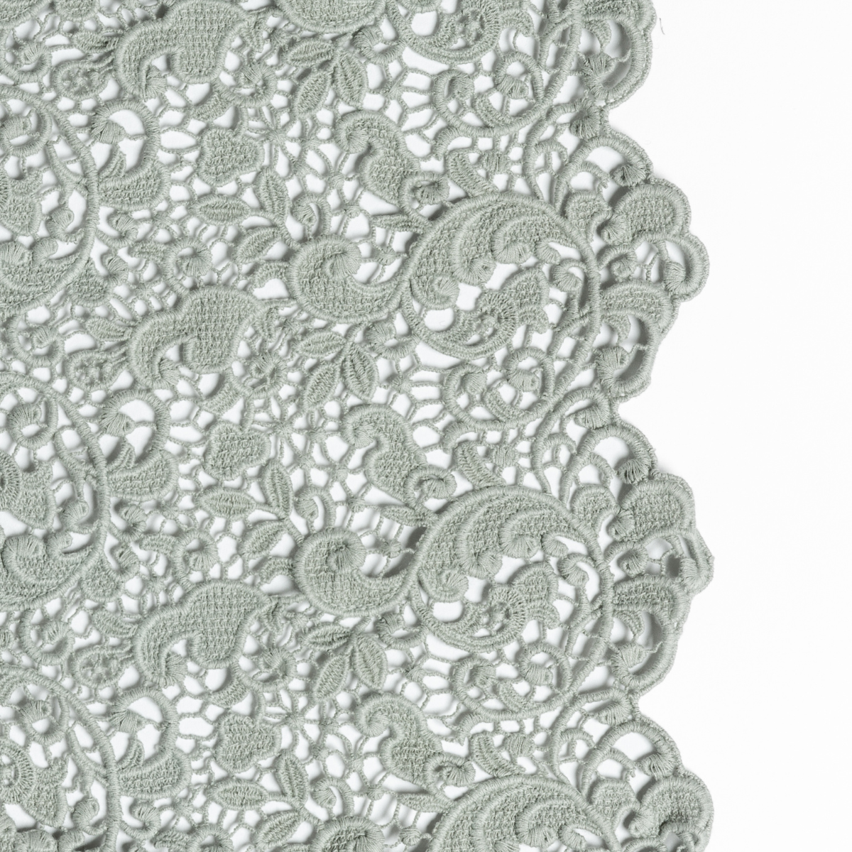 Allora Lace Pillowcase (Single) - Elegant Embroidered Cotton Pillow Cover for Bedroom Decor | Perfect for Guest Rooms, Weddings & Luxury Home Styling