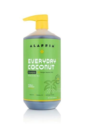 Alaffia Everyday Coconut Shampoo for All Hair Types - Natural Hydrating & Nourishing Coconut Oil Shampoo - Sulfate-Free & Vegan Hair Care - Perfect for Dry, Damaged Hair & Daily Use