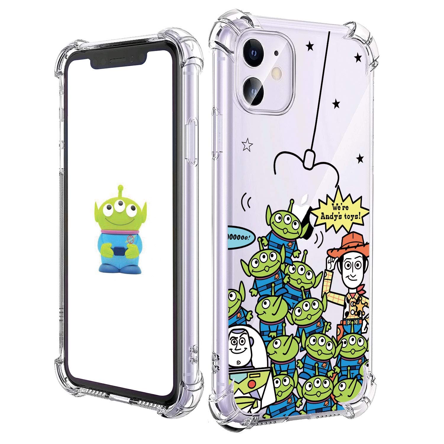 STSNano Cute Kawaii Cartoon Clear TPU Case for iPhone 11 Pro Max 6.5