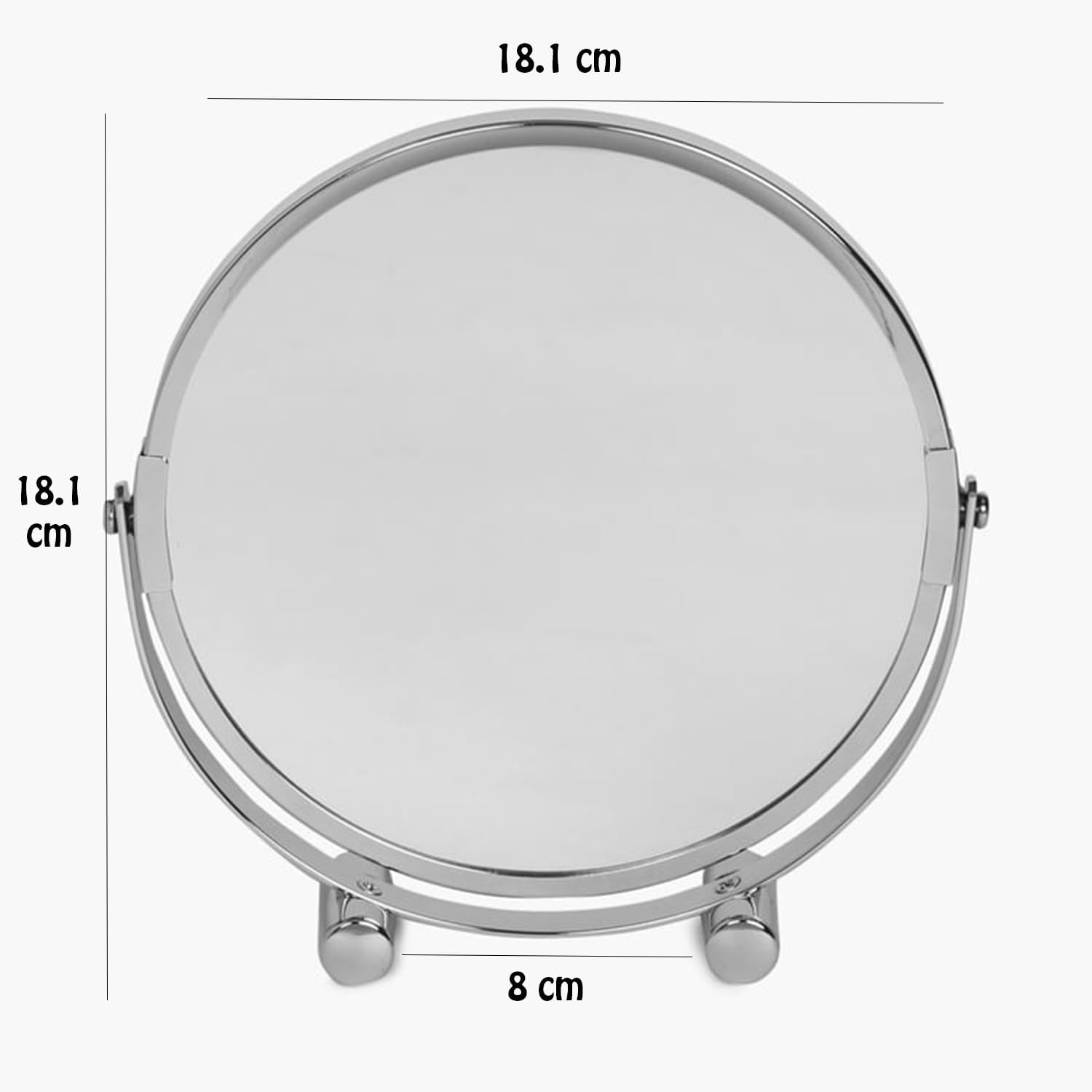 SIBY Double Sided Makeup Mirror with 1X & 5X Magnification - 360° Rotating Vanity Mirror with Stand for Makeup Application, Skincare & Eyebrow Grooming | Perfect for Bedroom, Bathroom & Dressing Table